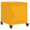 vidaXL Bedside Cabinets 2 pcs Mustard Yellow 36x39x43.5 cm Steel