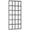 vidaXL Sliding Door ESG Glass and Aluminium 90x205 cm Black
