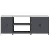 vidaXL Kitchen Storage Set with Shelf Other 3 pcs Anthracite Steel