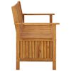 vidaXL Garden Storage Bench 120 cm Solid Acacia Wood
