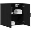 vidaXL Wall-mounted Cabinet Black Oak 60 x 31 x 60 cm Engineered Wood