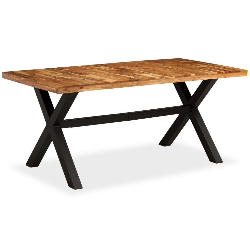 Mango solid top wood dining table