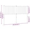 vidaXL Metal Replace Headboard White 135 cm