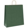 vidaXL Paper Bags 250 pcs with Handles Green 45x17x48 cm