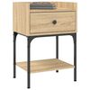 vidaXL Bedside Tables 2 pcs Sonoma Oak 40.5x31x60 cm Engineered Wood