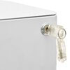 vidaXL Mobile File Cabinet Light Grey 30x45x59 cm Steel