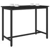 vidaXL Table Black Oak 100 x 50 x 76.5 cm Engineered Wood and Steel
