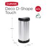 Curver Pedal Bin Deco Oval 40L Silver