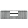 vidaXL TV Cabinet with LED Lights Grey Sonoma 120x30x36 cm