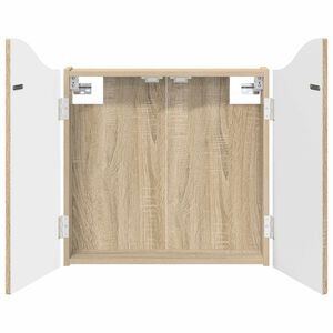 vidaXL Dartboard Cabinet Sonoma Oak 56 x 12 x 63 cm Engineered Wood