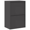 vidaXL Storage Cabinet Black 60 x 40 x 90 cm Steel