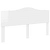 vidaXL Headboard Gloss White Engineered wood