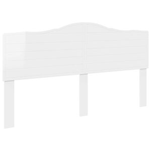 vidaXL Headboard Gloss White Engineered wood