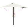 vidaXL Garden Parasol Sand 294 x 150 x 223 cm Polyester and Steel