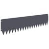 vidaXL Lawn Edging 10 pcs 103 x 25 cm Steel Anthracite