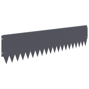 vidaXL Lawn Edging 10 pcs 103 x 25 cm Steel Anthracite