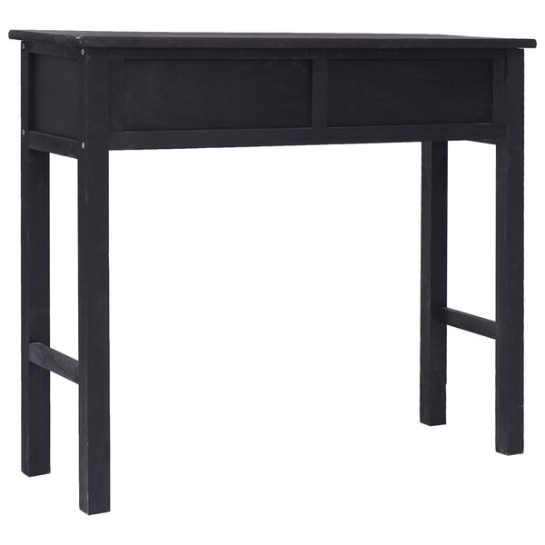 vidaXL Console Table Black 90x30x77 cm Wood