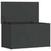 vidaXL Storage Chest High Gloss Grey 84x42x46 cm Engineered Wood
