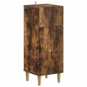 vidaXL Bathroom Storage Cainet ARNHEM Smoked Oak 30 x 31 x 80 cm