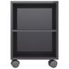 vidaXL TV Cabinet High Gloss Grey 120x35x48 cm Engineered Wood