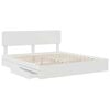 vidaXL Storage Bed with Headboard White 180 x 200 cm Engineered Wood