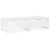 vidaXL Pull-out Day Bed without Mattress White 2x(90x190) cm