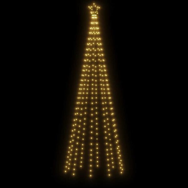 vidaXL Christmas Cone Tree Warm White 310 LEDs 100x300 cm