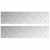 vidaXL Stair Tread Rectangular 2 pcs Silver 80 x 20 cm Aluminium