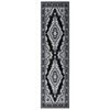 vidaXL Runner Rug BCF Black 80x350 cm