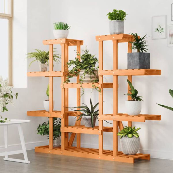 vidaXL Flower Stand 110x25x110.5 cm Solid Wood Fir