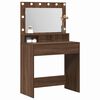 vidaXL Dressing Table Brown Oak 75.5 x 41 x 135 cm Engineered Wood