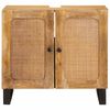 vidaXL Bathroom Sink Cabinet Brown 62 x 33 x 58 cm Solid Mango Wood