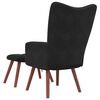 vidaXL Relaxing Chair 2 pcs Black Velvet