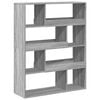 vidaXL Bookcase Grey Sonoma 100x33x125,5 cm Engineered Wood