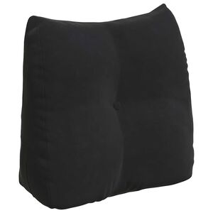 vidaXL Back Pillow Black 45 x 24 x 50 cm Velvet