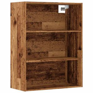 vidaXL Hanging Wall Cabinet Old Wood 69,5x32,5x90 cm