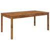 vidaXL Garden Dinner Table Natural 180 x 88.5 x 75 cm