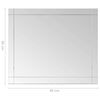 vidaXL Wall Mirror 80x60 cm Glass