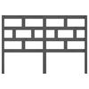 vidaXL Bed Headboard Grey 141x4x100 cm Solid Wood Pine