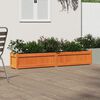 vidaXL Garden Planter Wax Brown 180x31x31 cm Solid Wood Pine