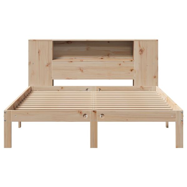 vidaXL Bookcase Bed without Mattress 160x200cm Solid Wood Pine
