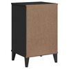 vidaXL Bedside Cabinet VIKEN Black Engineered Wood