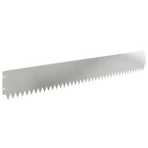 vidaXL Lawn Edging 20 pcs 103 x 15 cm Steel Silver