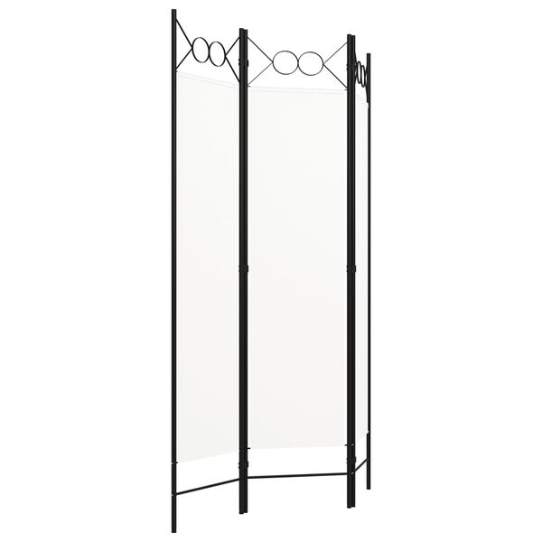 vidaXL 3-Panel Room Divider White 120x180 cm