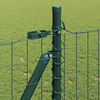 vidaXL Fence with Posts Green 1 x 25 m Steel