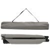 vidaXL Folding Camping Bed Folding Manual Grey Oxford fabric