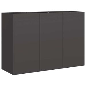 vidaXL Planter Black 120x40x80 cm Cold-rolled Steel