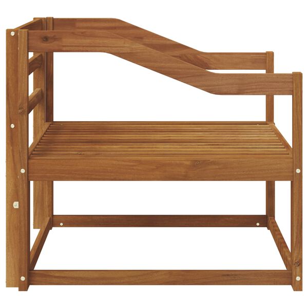 vidaXL Outdoor Middle Sofa Solid Acacia Wood Natural