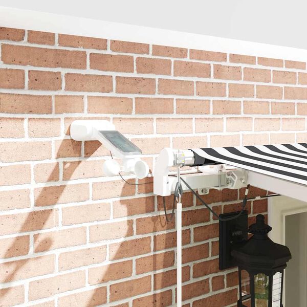 vidaXL Automatic Retractable Awning with LED Anthracite&White 600x300 cm