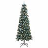vidaXL Artificial Christmas Tree with 300 LEDs with Stand Green 240 cm